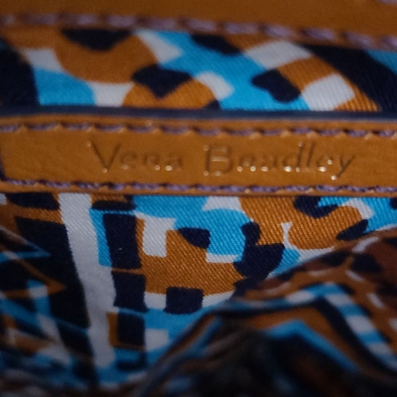 Vera Bradley Tan Leather Canyon Tote Bag - Picture 3 of 10